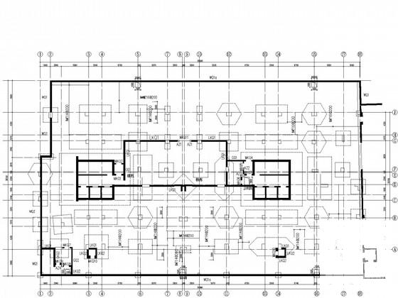26层框架核心筒带地下室住宅楼结构CAD施工图纸（桩基础） - 2