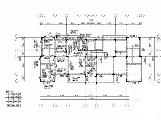 3层异形柱框架结构农村住宅楼结构CAD施工图纸 - 3