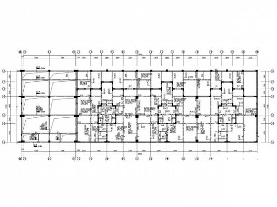 16层框架剪力墙住宅楼结构CAD施工图纸(梁平法配筋图) - 1