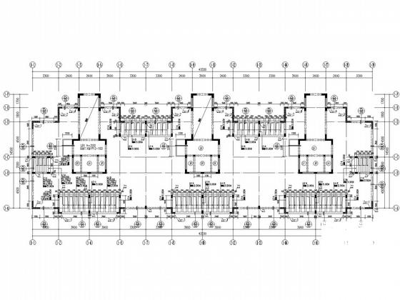 16层框架剪力墙住宅楼结构CAD施工图纸(梁平法配筋图) - 4