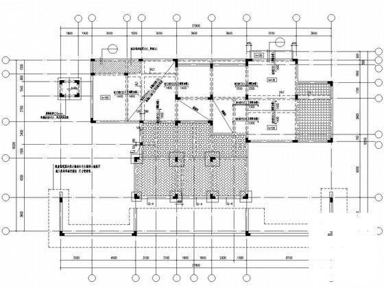 3层框架结构双拼住宅楼结构CAD施工图纸（桩基础） - 2