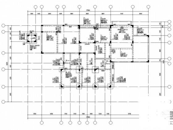 3层框架结构双拼住宅楼结构CAD施工图纸（桩基础） - 3