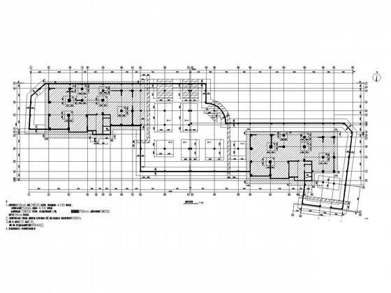17层框剪住宅楼结构CAD施工图纸(CFG桩、平法) - 3