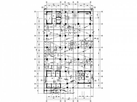 19层医院外科大楼框剪结构CAD施工图纸(桩基础)(平面布置图) - 2