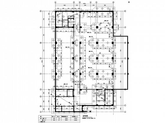 19层医院外科大楼框剪结构CAD施工图纸(桩基础)(平面布置图) - 3