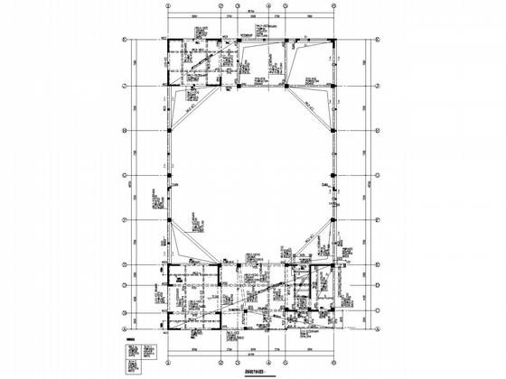 19层医院外科大楼框剪结构CAD施工图纸(桩基础)(平面布置图) - 5