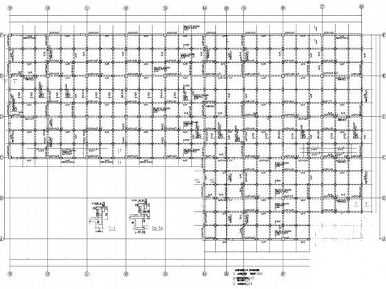 两层框架厂区工程结构CAD施工图纸(建施)(平面布置图) - 1