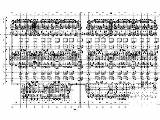 现浇框架结构体系地下车库结构CAD施工图纸（建施） - 1