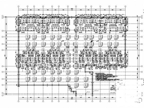 现浇框架结构体系地下车库结构CAD施工图纸（建施） - 4