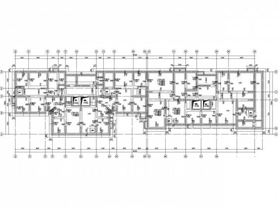 18层剪力墙住宅楼结构CAD施工图纸(素混凝土刚性复合地基)(基础梁配筋) - 3