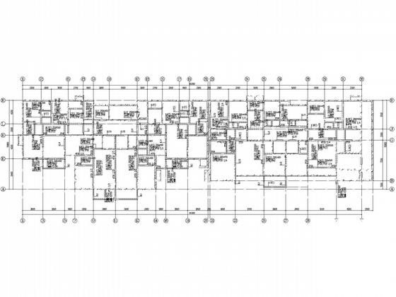 18层剪力墙住宅楼结构CAD施工图纸(素混凝土刚性复合地基)(基础梁配筋) - 4