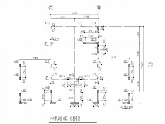 18层剪力墙住宅楼结构CAD施工图纸(素混凝土刚性复合地基)(基础梁配筋) - 5