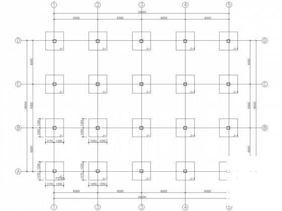 单层混凝土框排架厂房结构CAD施工图纸(建施) - 2