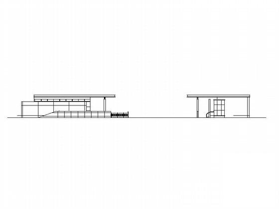 小学传达室及附属用房建筑施工CAD图纸（结构图纸）(平面图) - 1