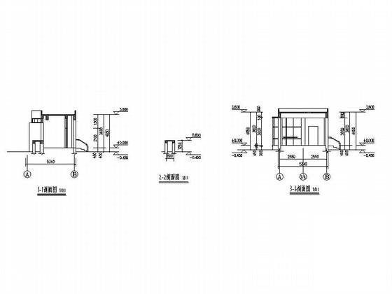 小学传达室及附属用房建筑施工CAD图纸（结构图纸）(平面图) - 2