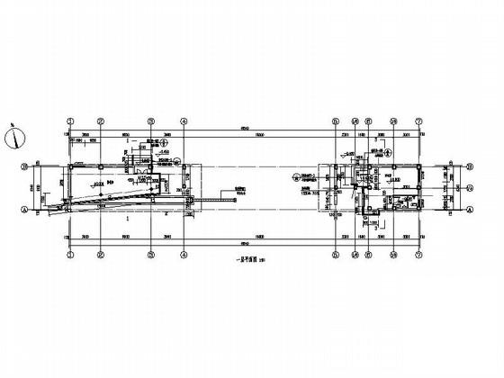 小学传达室及附属用房建筑施工CAD图纸（结构图纸）(平面图) - 3