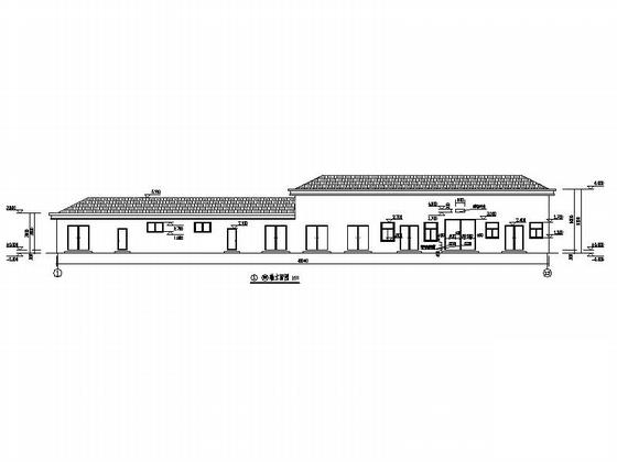 小学传达室及附属用房建筑施工CAD图纸（结构图纸）(平面图) - 4