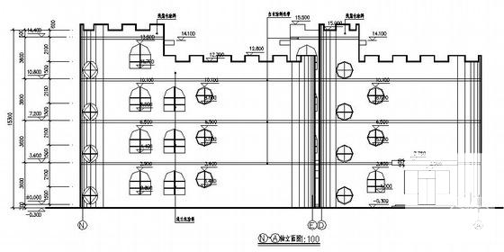 幼儿园3层教学楼建筑施工CAD图纸（框架结构）(卫生间详图) - 2