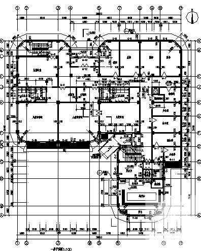 幼儿园3层教学楼建筑施工CAD图纸（框架结构）(卫生间详图) - 3