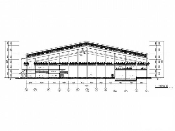 大型旅游度假村生态温棚餐厅建筑及结构CAD施工图纸（结构为钢结构） - 1