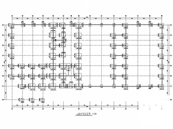 雪佛兰4S店钢框架结构CAD施工图纸（局部两层）(柱下独立基础) - 1