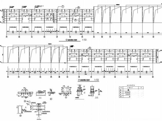 雪佛兰4S店钢框架结构CAD施工图纸（局部两层）(柱下独立基础) - 4