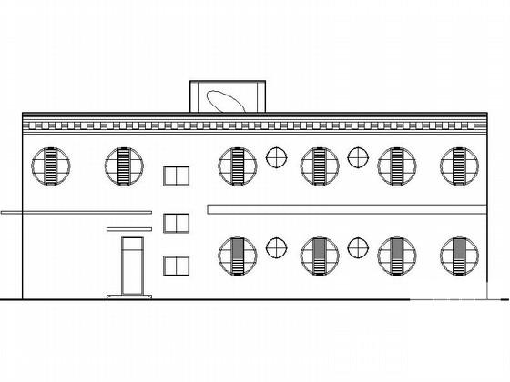 2层现代风格乡镇幼儿园建筑施工CAD图纸 - 1