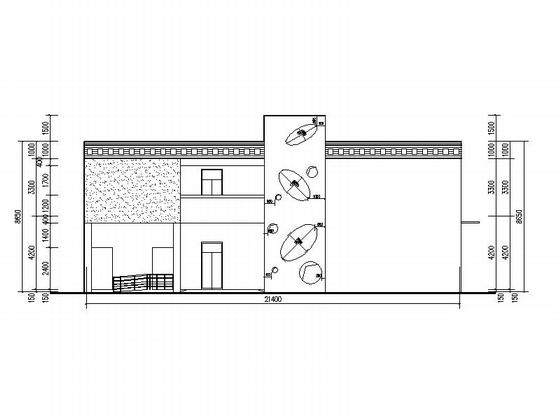 2层现代风格乡镇幼儿园建筑施工CAD图纸 - 4
