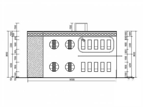 2层现代风格乡镇幼儿园建筑施工CAD图纸 - 5