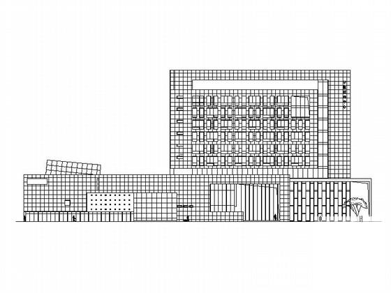 10层大学生活动中心建筑施工CAD图纸(分析图) - 1