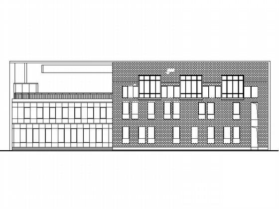 3层现代风格中学教学楼建筑施工CAD图纸 - 1