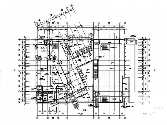 3层现代风格中学教学楼建筑施工CAD图纸 - 3