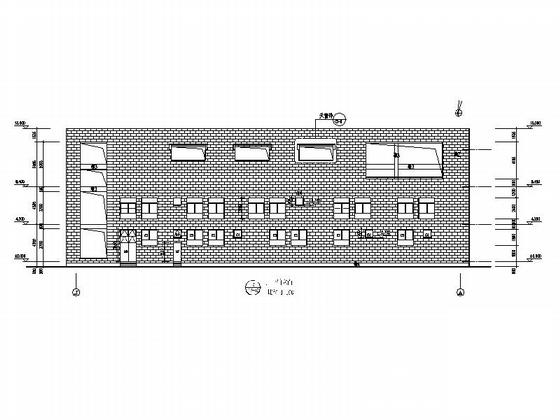 3层现代风格中学教学楼建筑施工CAD图纸 - 4