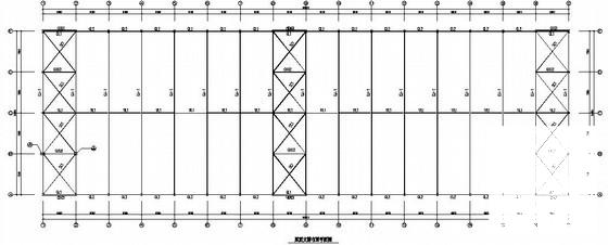 30m跨单层轻钢结构厂房结构CAD施工图纸（独立基础）(平面布置图) - 2