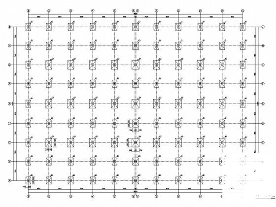 两层钢框架结构自行车厂房建筑结构CAD施工图纸(基础设计等级) - 2