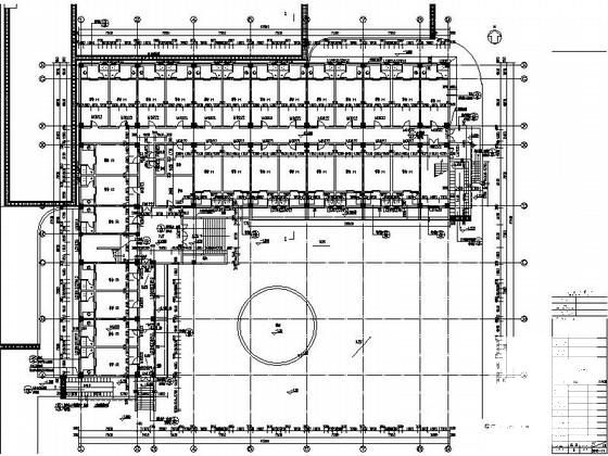 市级灾后重建中学宿舍楼设计CAD施工图纸 - 3