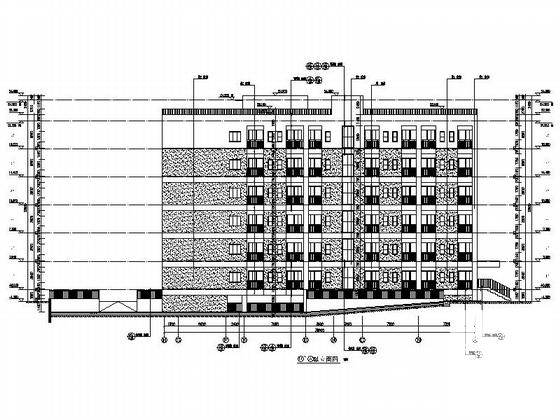 市级灾后重建中学宿舍楼设计CAD施工图纸 - 5