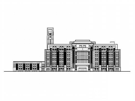 现代风格大学图书馆建筑施工CAD图纸（甲级设计院含人防设计）(门窗大样) - 1