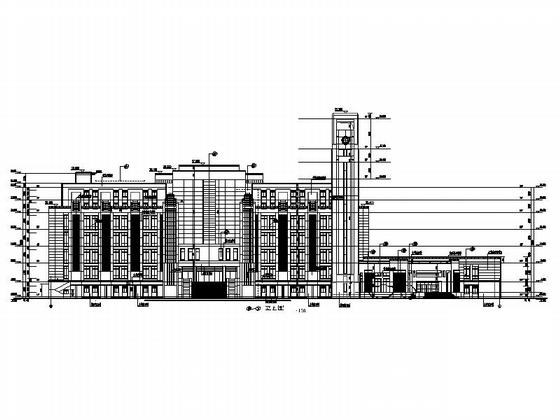 现代风格大学图书馆建筑施工CAD图纸（甲级设计院含人防设计）(门窗大样) - 4