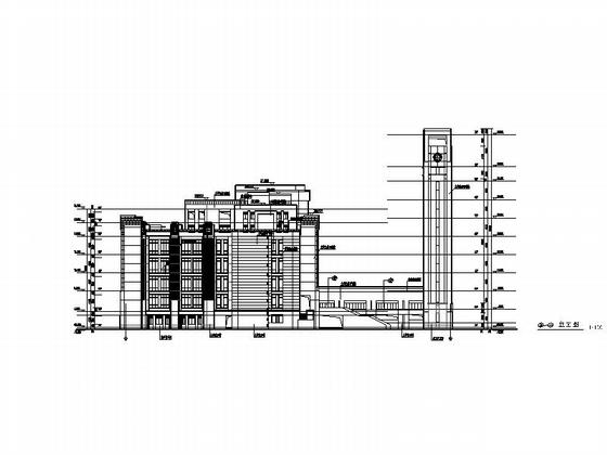 现代风格大学图书馆建筑施工CAD图纸（甲级设计院含人防设计）(门窗大样) - 5