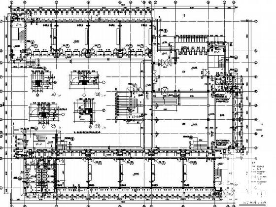 5层中学教学楼的建筑CAD施工图纸 - 3