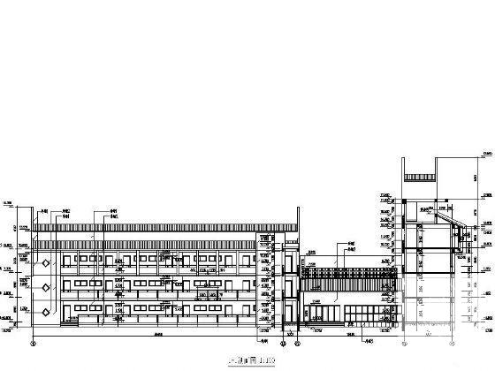 5层中学教学楼的建筑CAD施工图纸 - 4