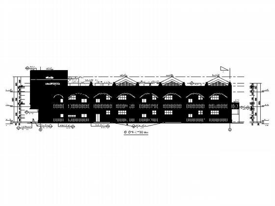 欧式风格2层6班幼儿园建筑施工CAD图纸（知名设计院）(门窗大样) - 4
