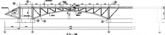 小区景观桥钢结构CAD施工图纸（独立基础） - 3
