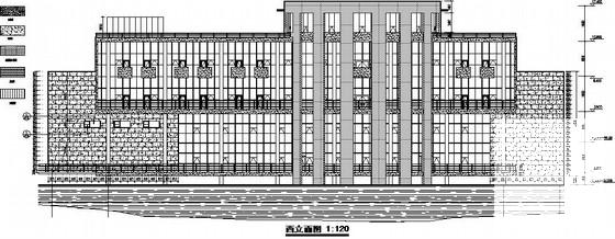 高层住宅楼幕墙结构CAD施工图纸 - 1