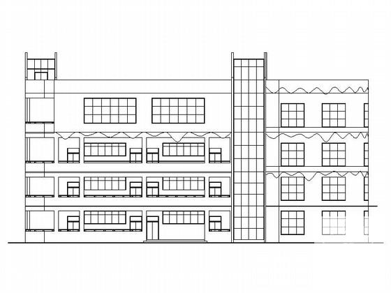 4层市级现代风格幼儿园教学楼建筑设计CAD施工图纸（两栋教学楼） - 1