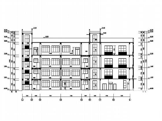 4层市级现代风格幼儿园教学楼建筑设计CAD施工图纸（两栋教学楼） - 2