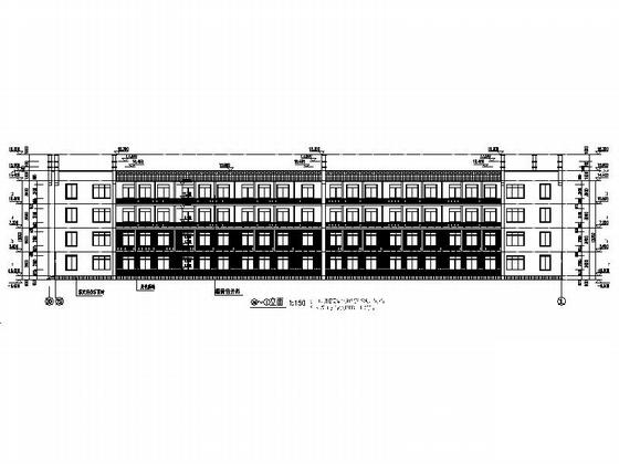 4层回字形小学教学楼建筑施工图(2014年图纸)(门窗大样) - 4