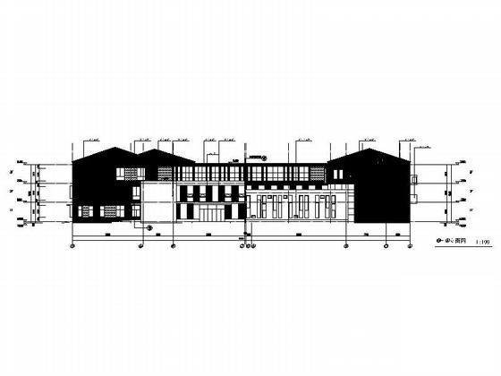 3层现代风格幼儿园建筑施工CAD图纸（立面设计优秀）(文化活动中心) - 4