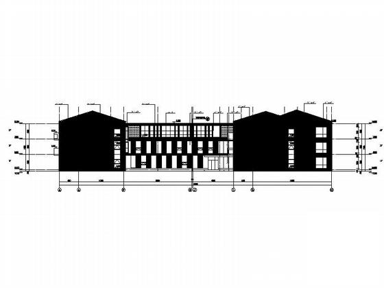 3层现代风格幼儿园建筑施工CAD图纸（立面设计优秀）(文化活动中心) - 5